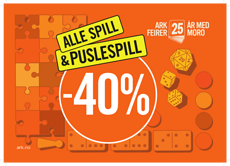 Alle spill & puslespill -40%! ARK Bokhandel