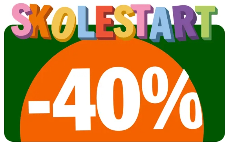 Skolestart 40%! ARK Bokhandel