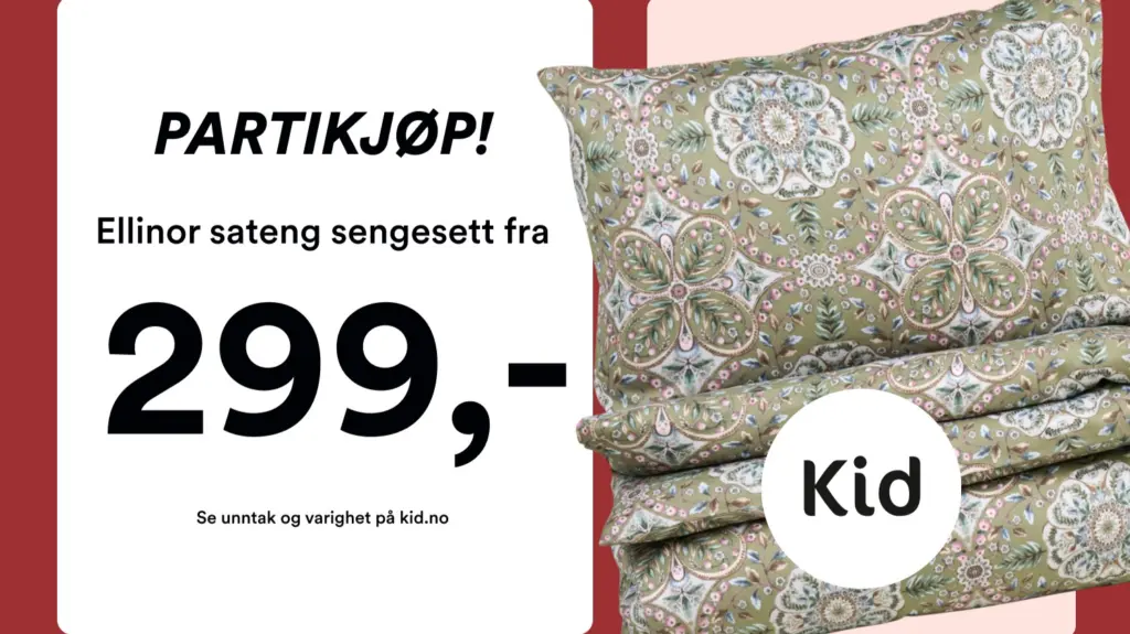 Partikjøp uke 44 Kid Interiør AS