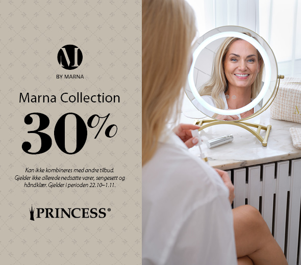30% på deler av Marna kolleksjonen Princess